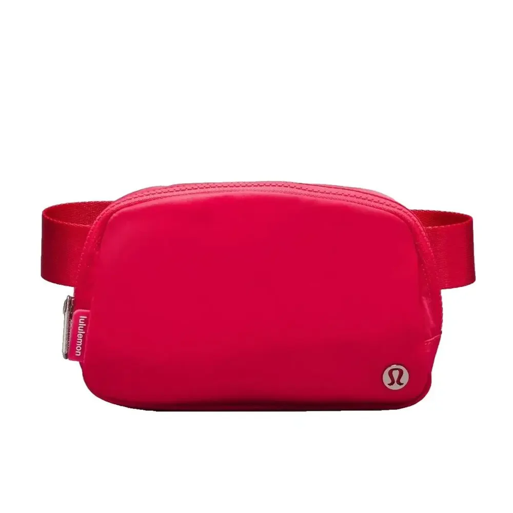 lululemon Everywhere Belt Bag 1L Lip Gloss Red Pink Nylon Fanny Pack Crossbody - Picture 1 of 14